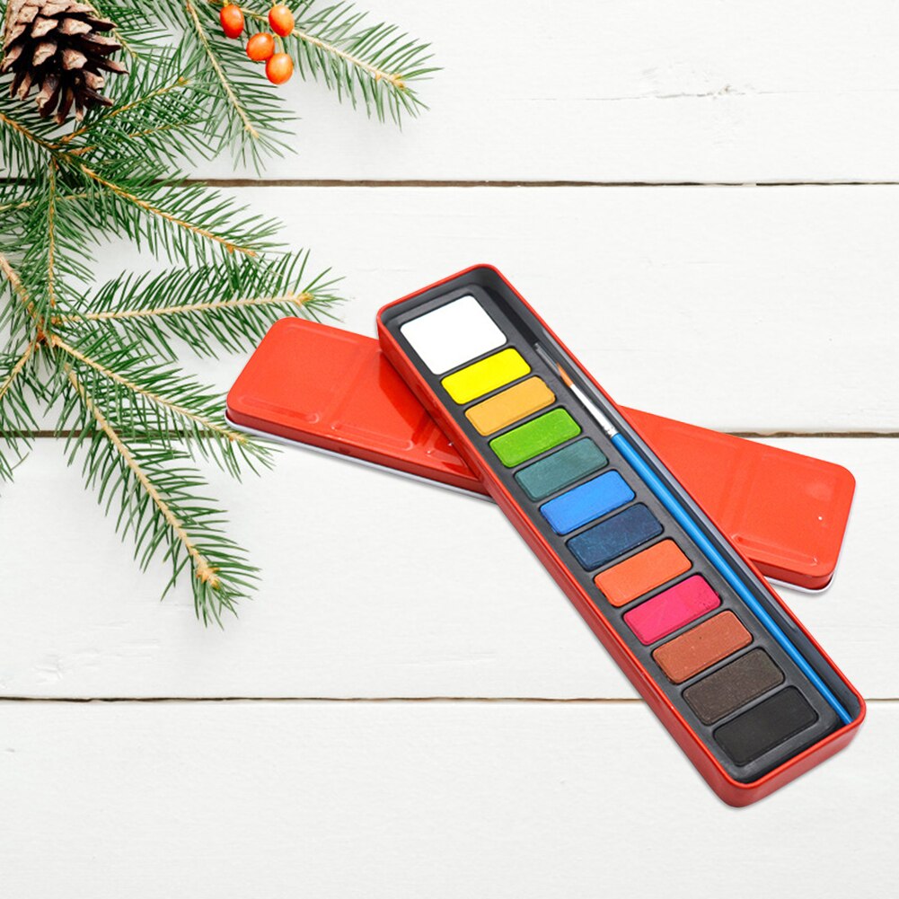 12/18/24 Kleuren Solid Aquarel Verf Set Klassieke Kleuren En Eenvoudige Duurzaam Tekening Pigment Kid Art Schilderen Tool