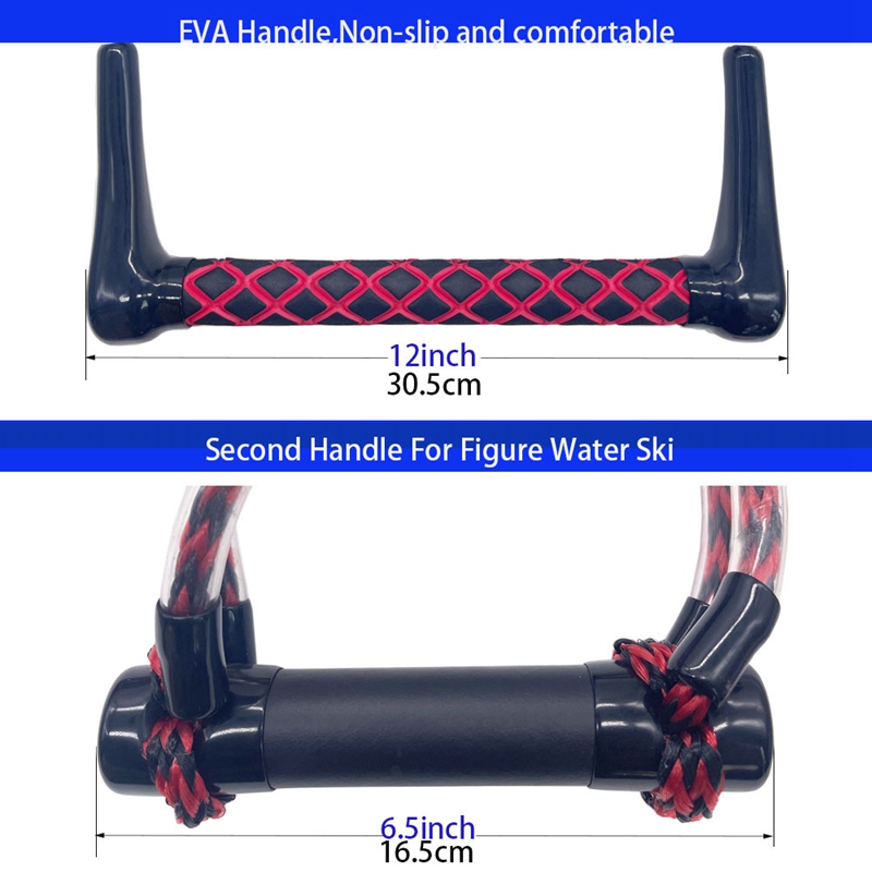 Sicherheitsseil für wasserski, surfen, schleppleine mit griff für wakeboard, kneeboard und surfen