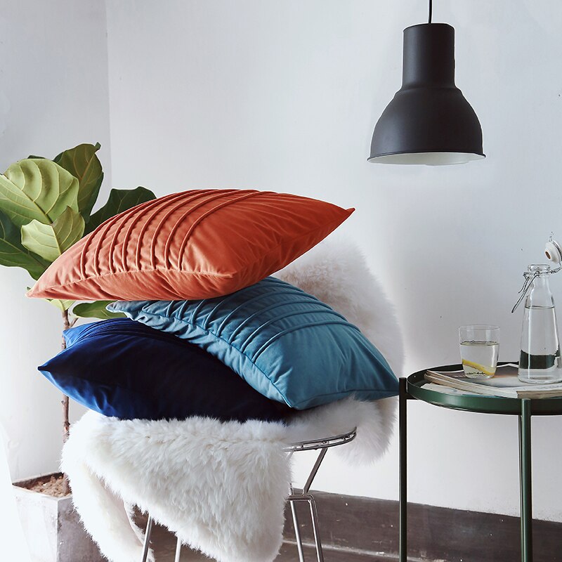 Europa chenille modern solide frans chic scandinavisch kussen rug bank beddengoed lendenkussen sierkussen decoratief