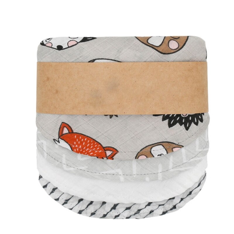 Mousseline Bandana Kwijlen Slabbetjes Voor Baby Meisjes &amp; Jongens Unisex Kinderziektes Bib Sjaal Bib Nordic Afternoon/Kasteel/Retro keer/Rainbo: 06