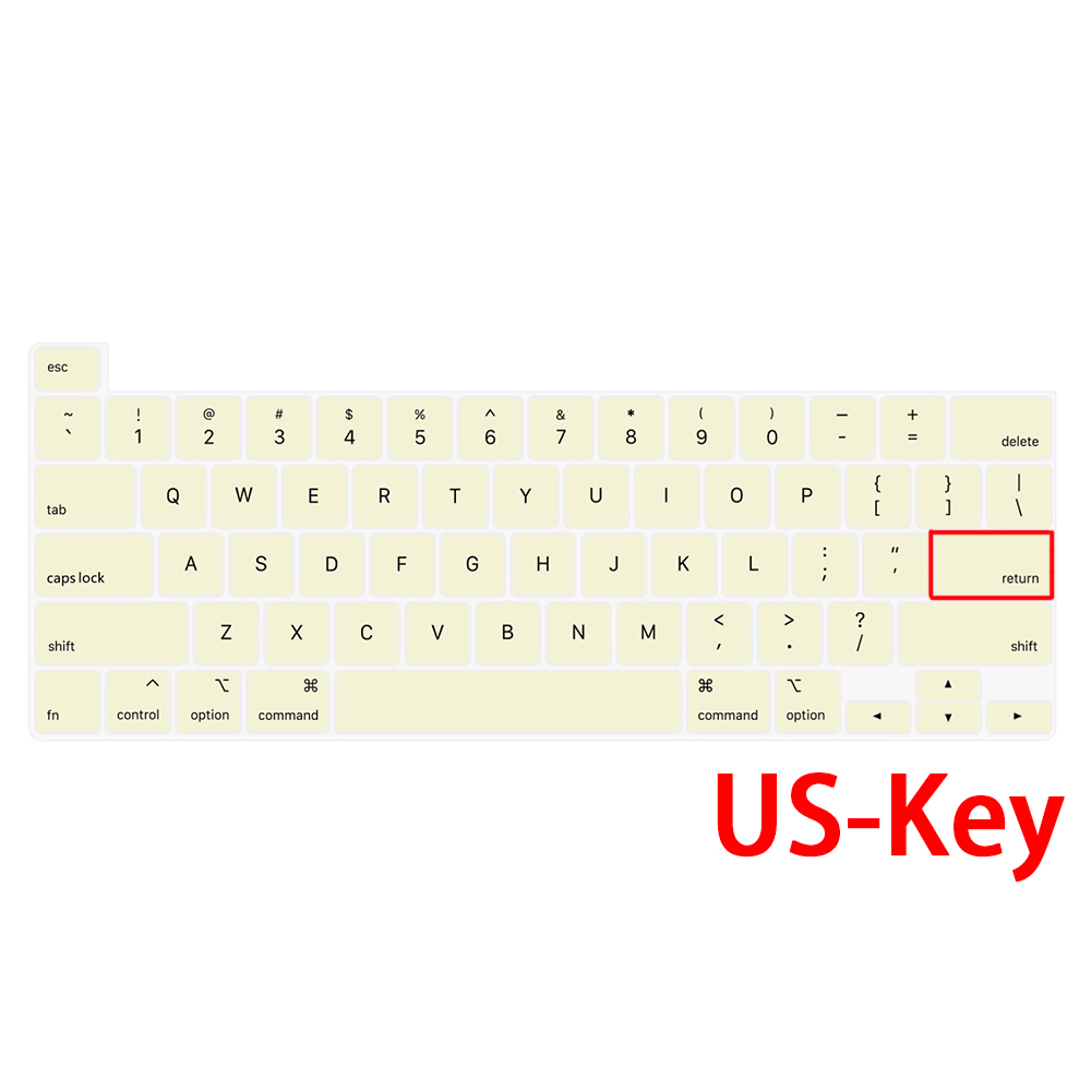 Laptop tastatur abdeckung für macbook Profi13 zoll tastatur Schutz Film für macbook 13 Neue Profi A2289 A2251Mac Profi farbe abdeckung: uns-Creme