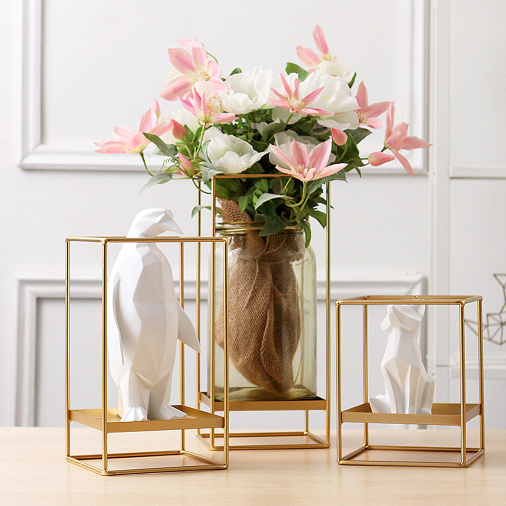 Iron Flower Pot Plant Holders Display Rack Mid-Century Flower Holder Tall Plant Stand Indoor for Wedding