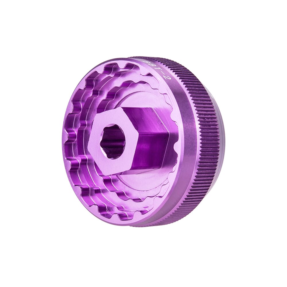 ZTTO Fahrrad Tretlager Werkzeug überspielen BBR60 MT800 BB TL-fc24 fc25 Entfernen Verschlussring Implementieren BB93 MTB mega BSA30 BB386 Installieren tasse: BBT-2 Violett