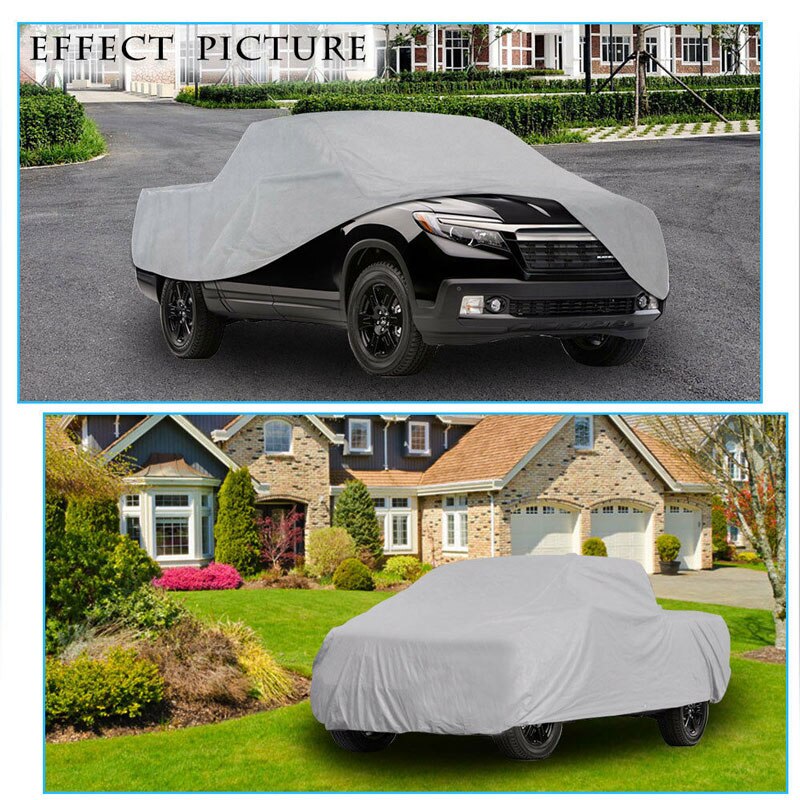 Premium Truck Cover Outdoor Tough Waterproof UV Rain Heat Resistant Protection Pickup 232*75* 65in Max bed length = 84in