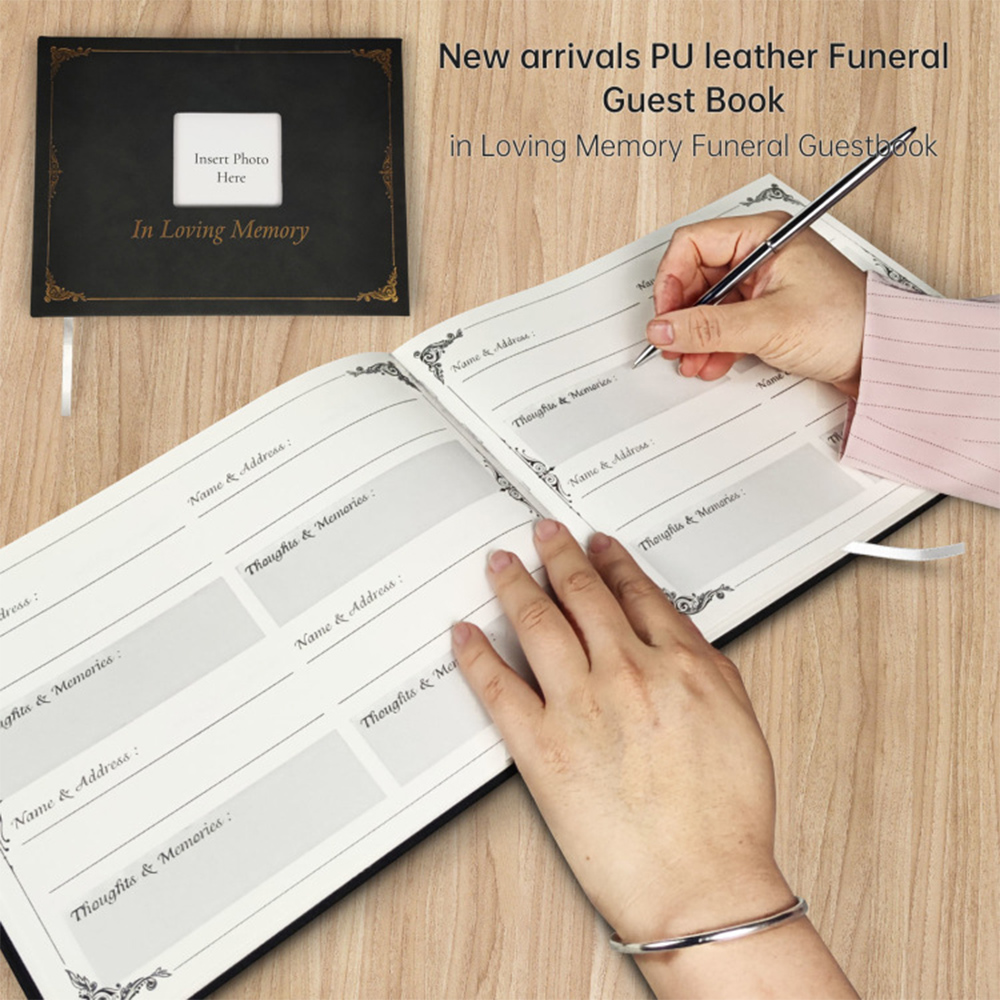 Signature Funeral Book Guest Book Funeral Reception Sign in Funeral Message Book Keepsake Album Anniversary Memorial Service