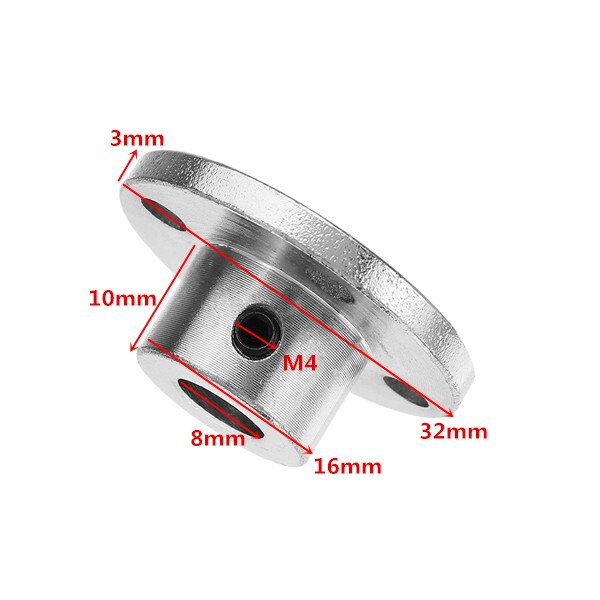 8mm laipan kytkentä teräs jäykkä laipan kytkimen moottorin ohjausakselin akselin laakeri