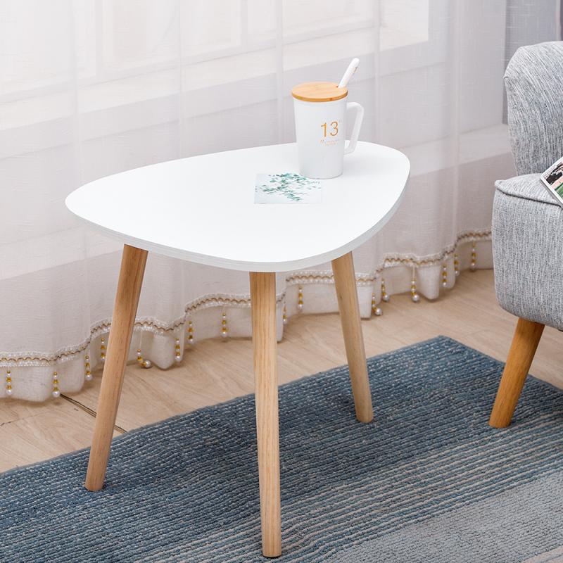 Oval Coffee Table 3 Simple Irregular Pine Legs Din... – Grandado