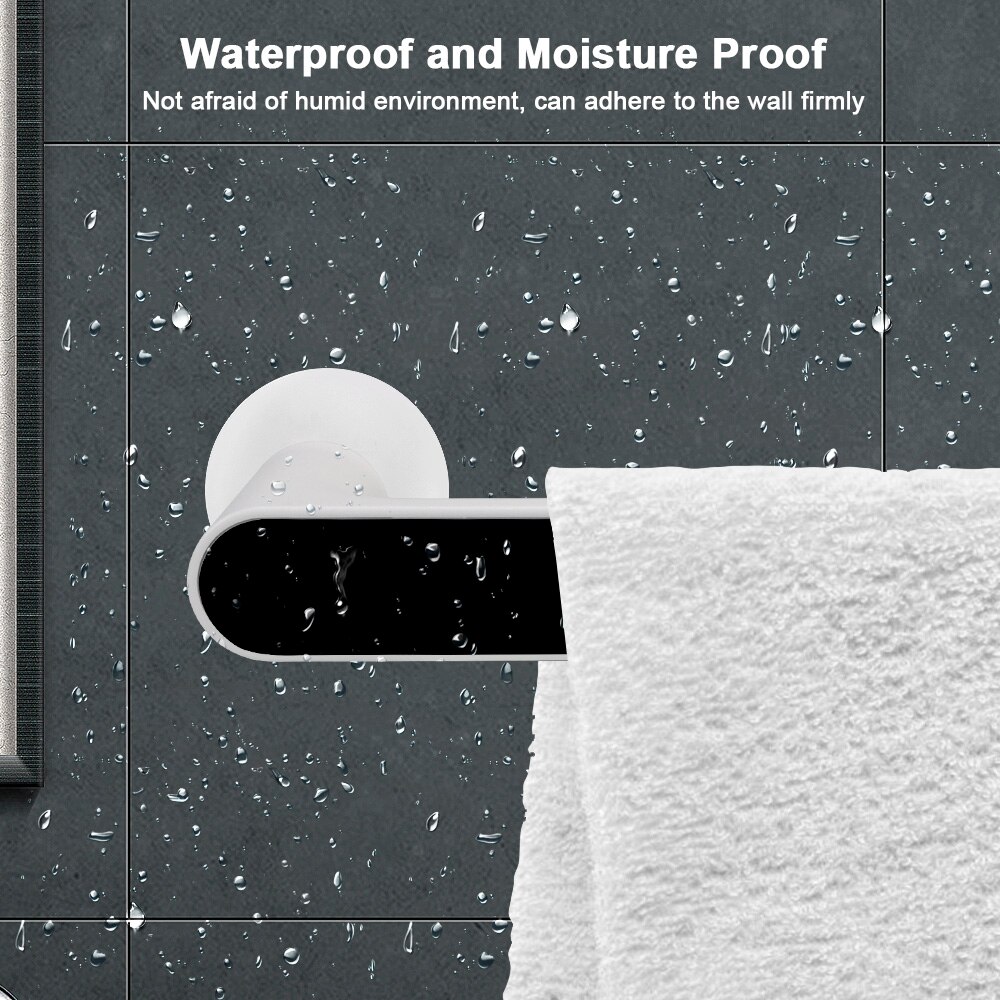 Hilife Keuken Badkamer Plank Handdoek Bar Badkamer Organizer Handdoek Hanger Punch Gratis Zelfklevende Handdoekenrek Wall Mounted