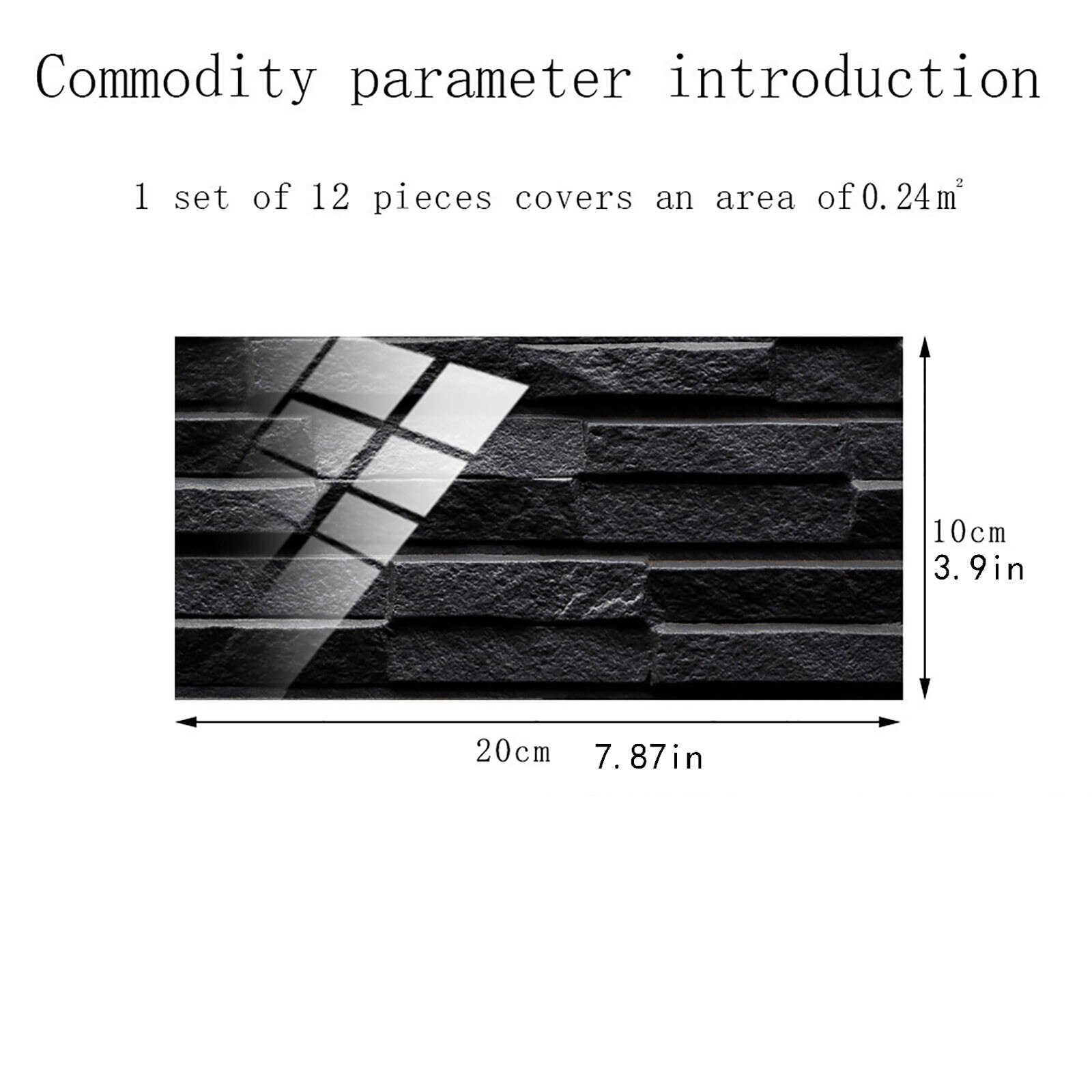 Marble Tile Stickers 12PCS 10x20cm DIY Self-Adhesive Wall Stickers Decor Bathroom Desk Wardrobe Waterproof PVC Wall Decals: E 12pcs