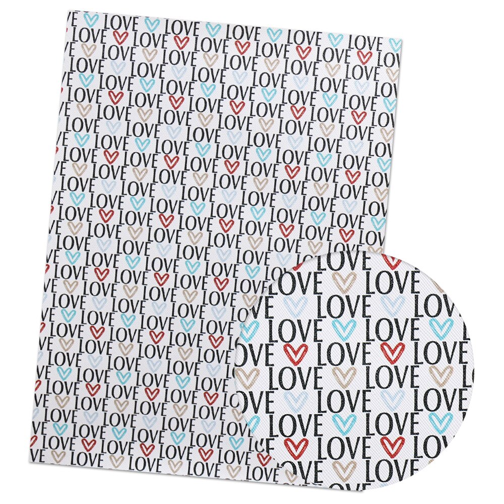 Ibow-tissu en cuir synthétique 22x30cm imprimé avec séries fantasmes, pour bricolage, arcs de cheveux, sacs faits à la main, matériel de bricolage: 07