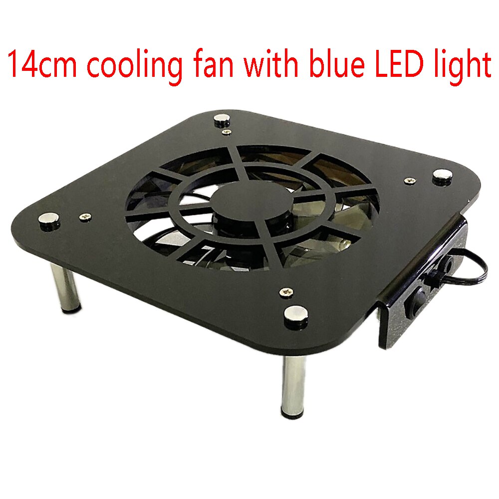 Ventilador de refrigeración con Base de disipación de calor, Marco Mod para Mac Mini radiador, Overclock con 12cm, 14cm, ventilador silencioso, chasis Acrílico
