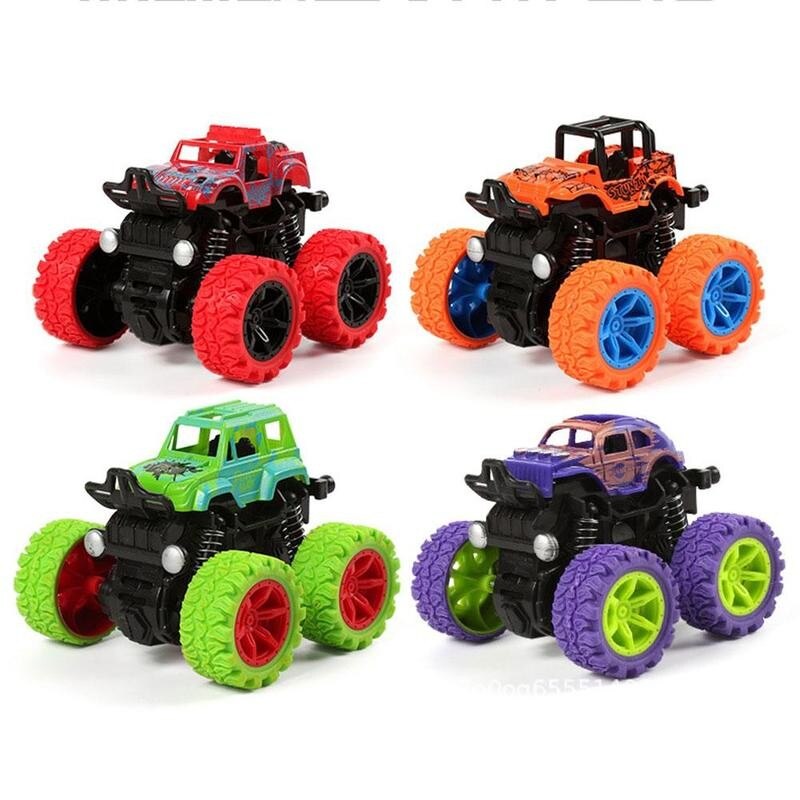 Mini Inertiële Off-Road Voertuig Pullback Kinderen Speelgoed Auto Inertiële Stunt Auto Juguetes Stunt Schorsing Sliding Plastic Frict