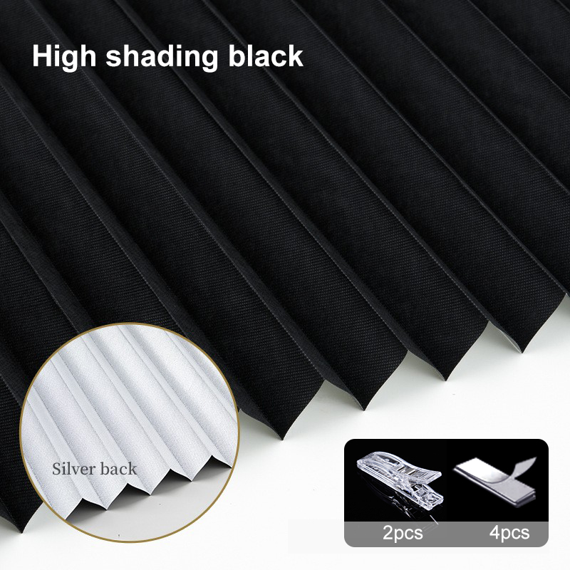 Plisserade rullgardiner non-woven zebragardiner högskuggande mörkläggningsgardin sovrum vardagsrum badrum balkongdekor: 42 "w  x 64 " l / Lila