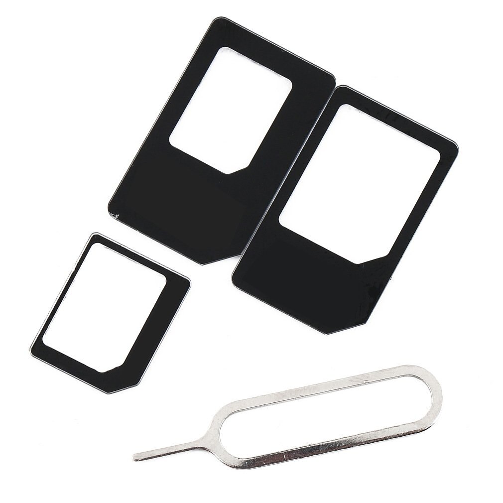 Onleny 4 In 1 Sim Card Adapter Kit Micro Standaard Sim Adapter Voor Iphone 5 5S 6 7 4 voor Samsung S8 S7 S6 Plus