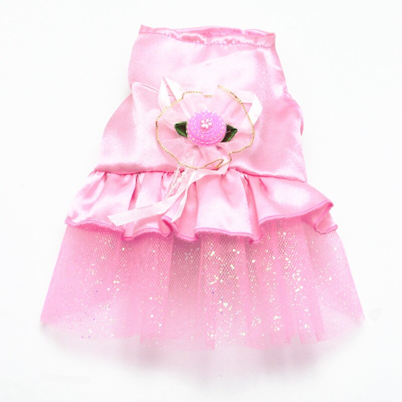 Verano ropa para mascotas vestidos perros encaje Z boda Vestido pequeño perro falda Mini princesa ropa