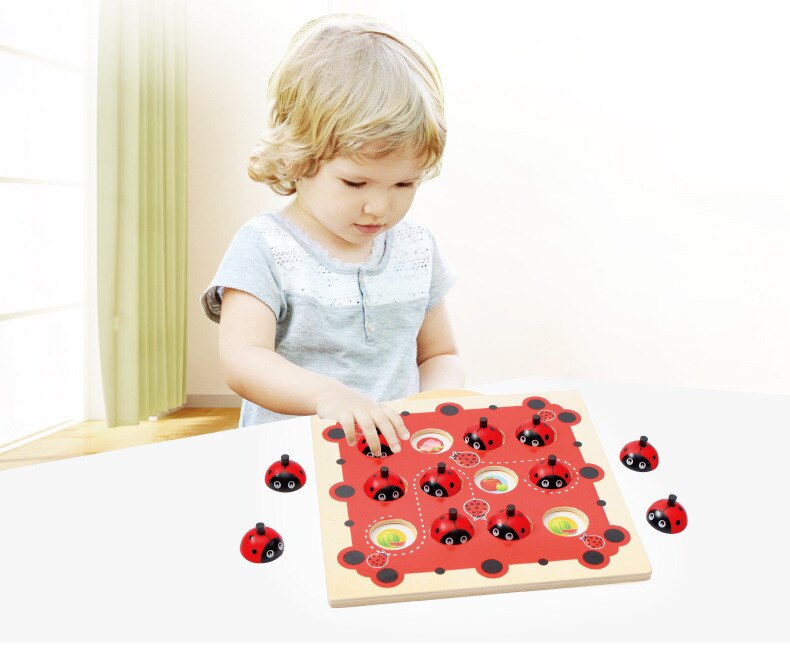 Memory Training Game Chess Parent-Child Interactive Board Game Children's Early Education and Wisdom Wood Material Memory Chess