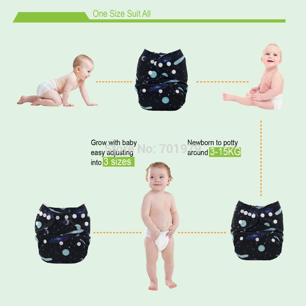 ! alvababy klut bleie posisjon digital lomme stoff bleier baby vaskbar baby bleie med 1pc mikrofiber innlegg