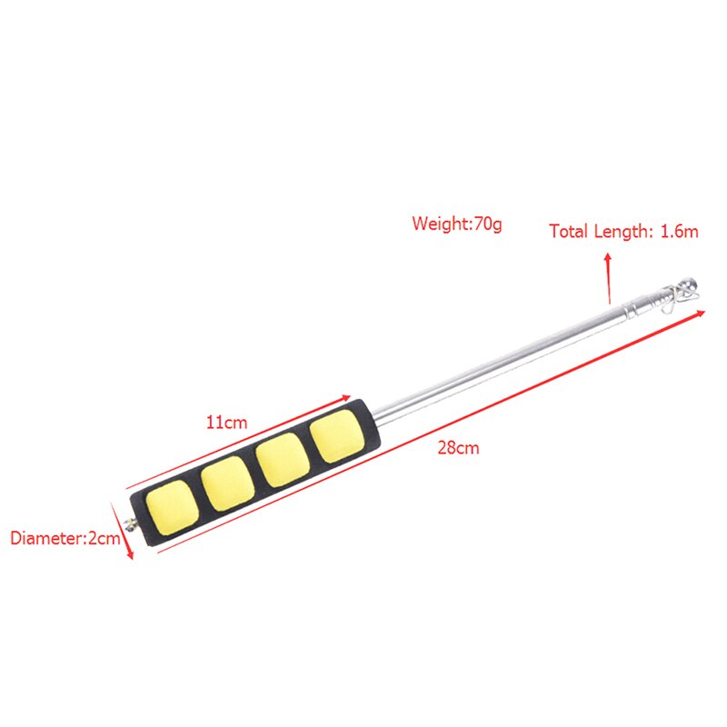 1Pc 1.2M 1.6M Draagbare Ferula Pointer Palen Voor Vlaggen Windzak Uitschuifbare Telescopische Handheld Windzak Vlag Pole