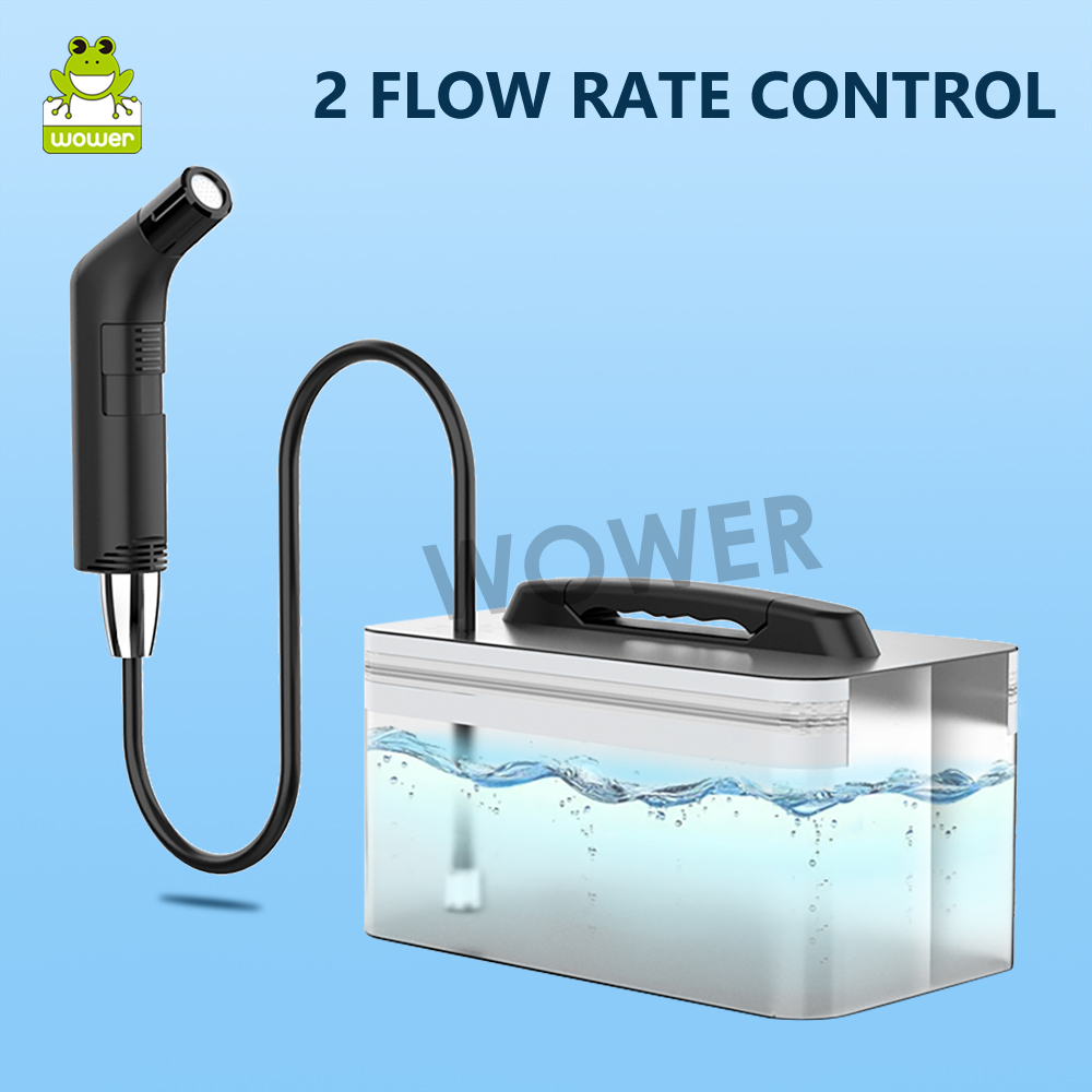 Wower 2.3L Portable Bidet for Men/Women Electric Shattaf Travel Bidet Shower Sprayer with 2 Pressure Modes for Personal Hygiene