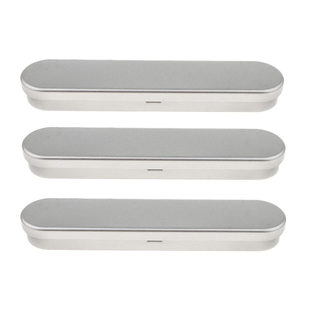 3 Pack Metal Rectangular Cans Hinged Top Tin Containers for Crafts Candies