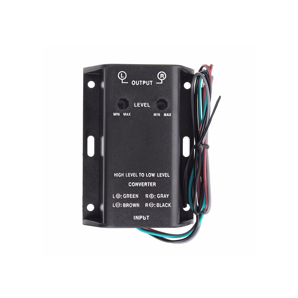 Stable Signal Easy Install Tweeters Practical Stereo Audio Converter Adapter HIGH TO LOW Adjustable Car Mounted Amplifier Output