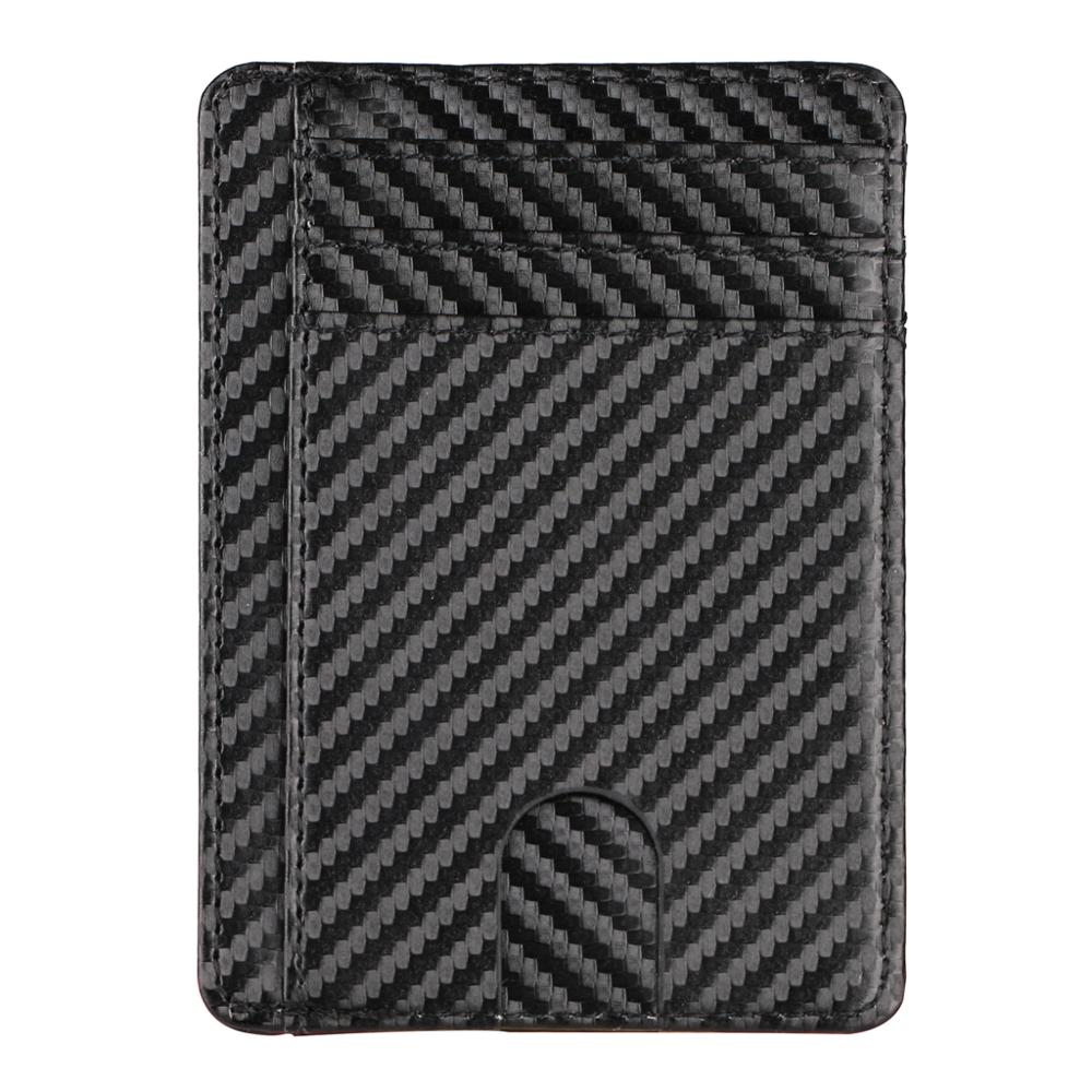 Ultra Slim RFID Blocking Minimalist Wallet Business Card Cover Case Super Thin K9FE: BK3