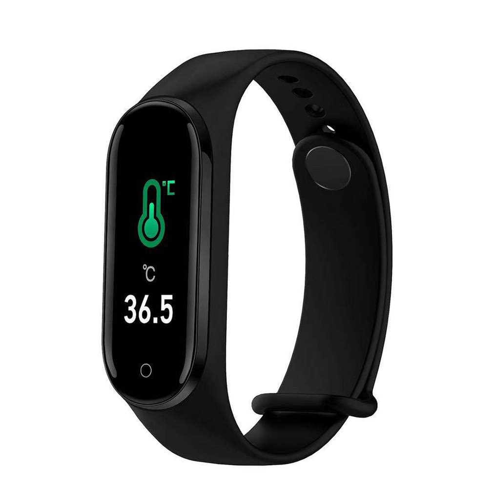 M5 Pro Smart Bracelet Body Temperature Information Synchronization Bracelet Heart Rate Fitness Tracker Sleep Detection