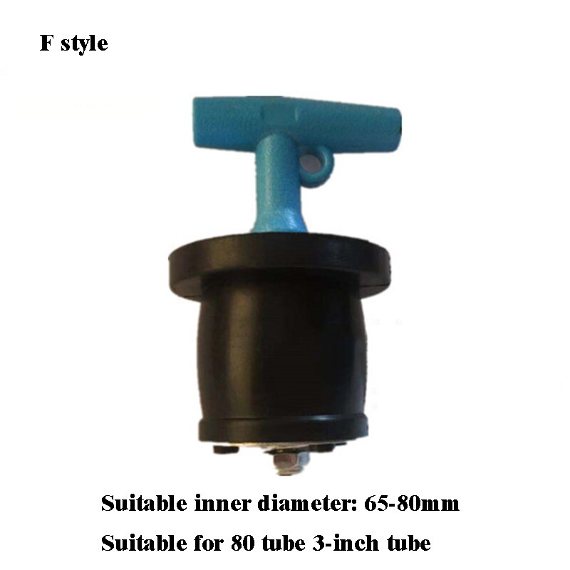 Rubber Plug With Handle Sewer Drain Pipe Plug Return Pipe Plugging Water Channel Sealing: F