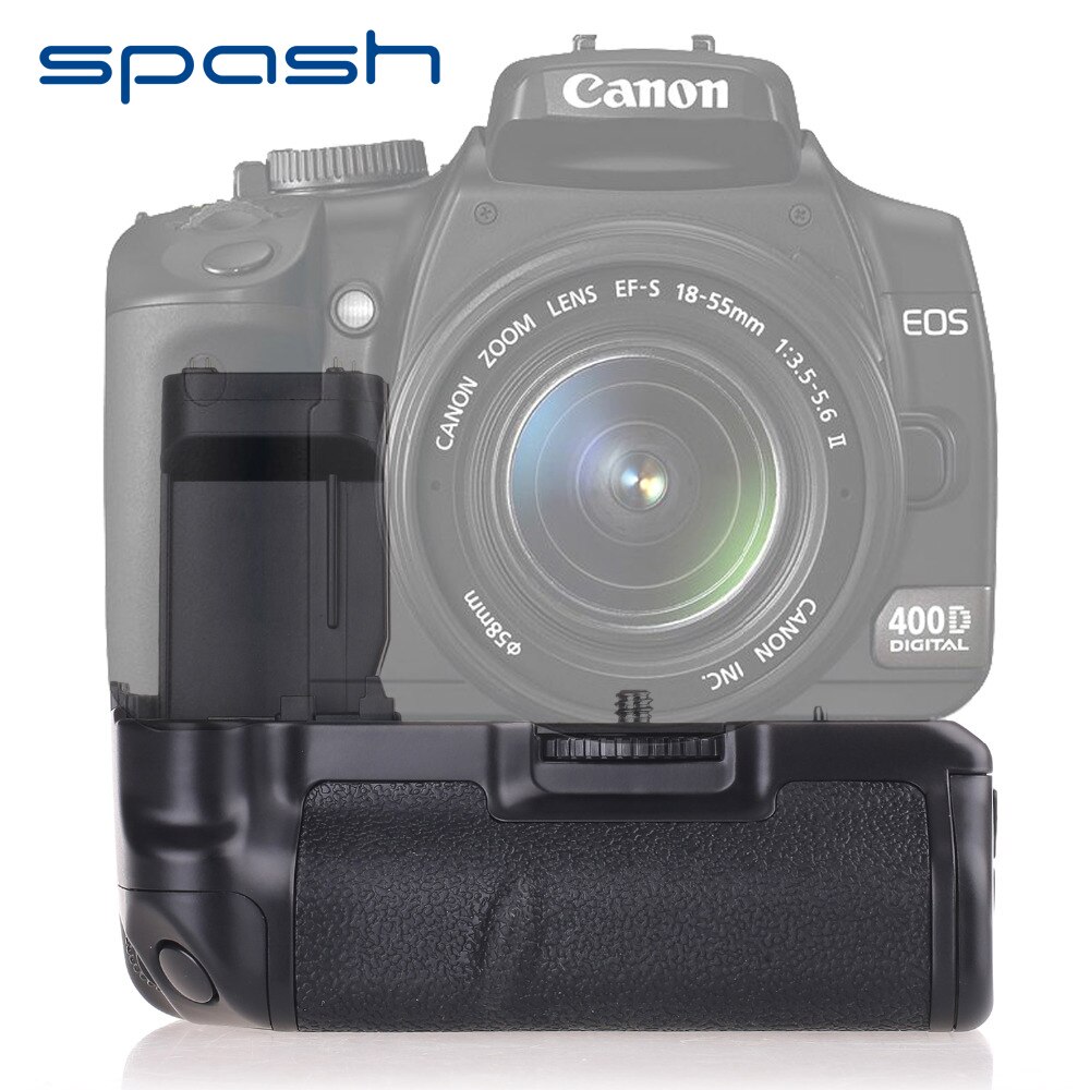 spash Vertical Battery Grip for Canon EOS 400D 350D Rebel XT Xti DSLR Camera Replace BG-E3 Battery Holder Work with NB-2LH