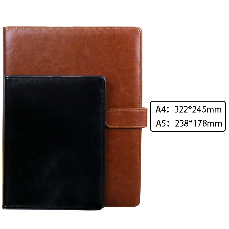 A4 Portfolio File Portfolio Cute Waterproof Leather File Document Bag For Office Business Stationery