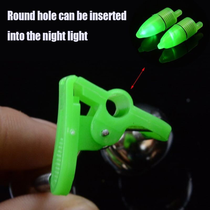 5 Stks/partij Zee Vissen Feeder Gevoelige Vissen Bell Twin Staaf Tip Vis Bel Alarm Visgerei Accessoires Gereedschap Maat 50mm 8G