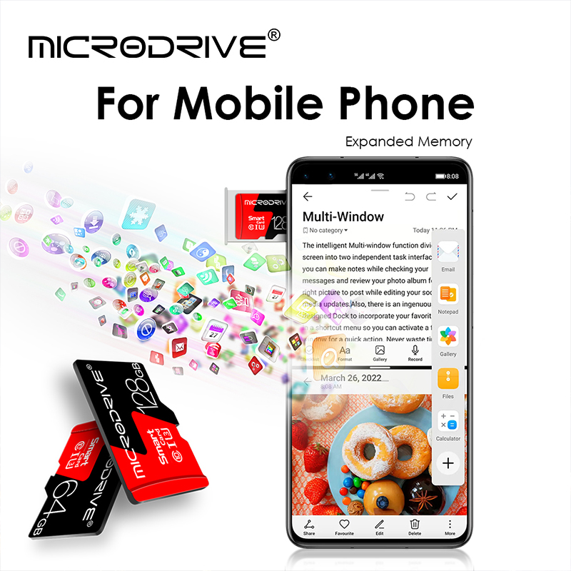 Micro Memory SD Card 256GB 128GB 32GB 64GB 16GB Mini SD Card SD/TF Flash Card 32 64 128GB Class 10 Memory Card For Phone