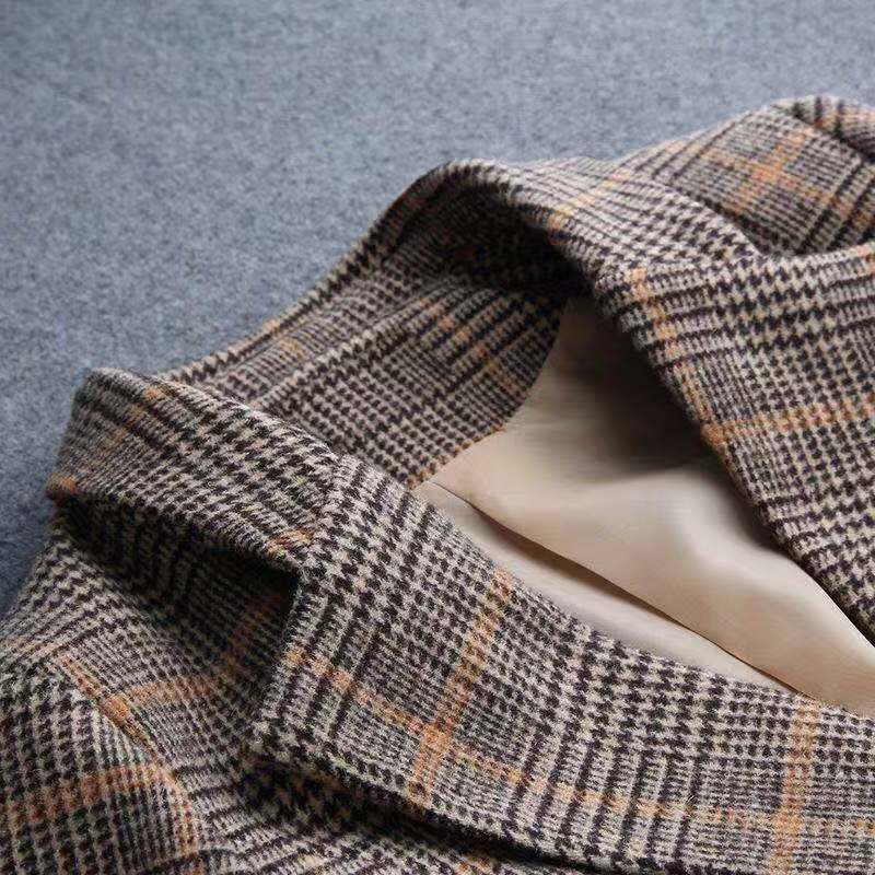 Vangull Mode Herfst Vrouwen Plaid Blazers Plus Size Single Button Tops Kantoor Dame Pak Slanke Vrouwelijke Blazers Jas