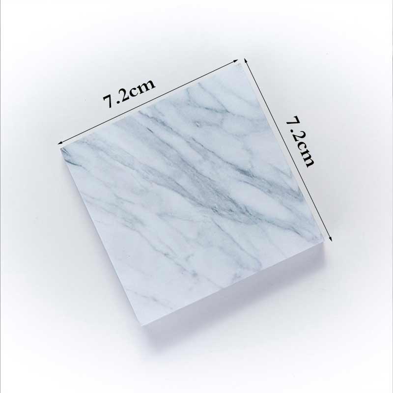 1 piece (75 pieces) marble sticky note notepad convenient sticker school mark office supplies two colors 2 specifications: A