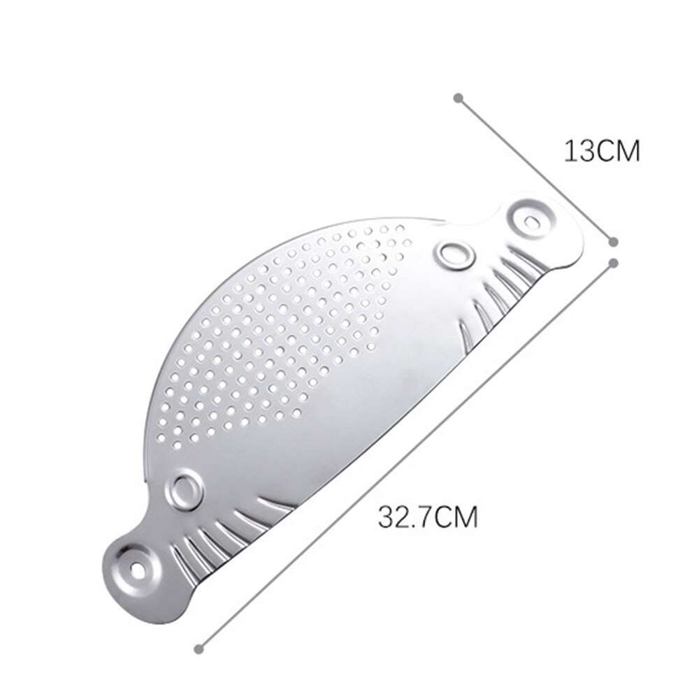Rvs Pan Pot Zeef Spaghetti Praktische Aftappen Tool Pot Zeef Pan Afdruiprek Verzonken Handgrepen Keuken Gereedschap