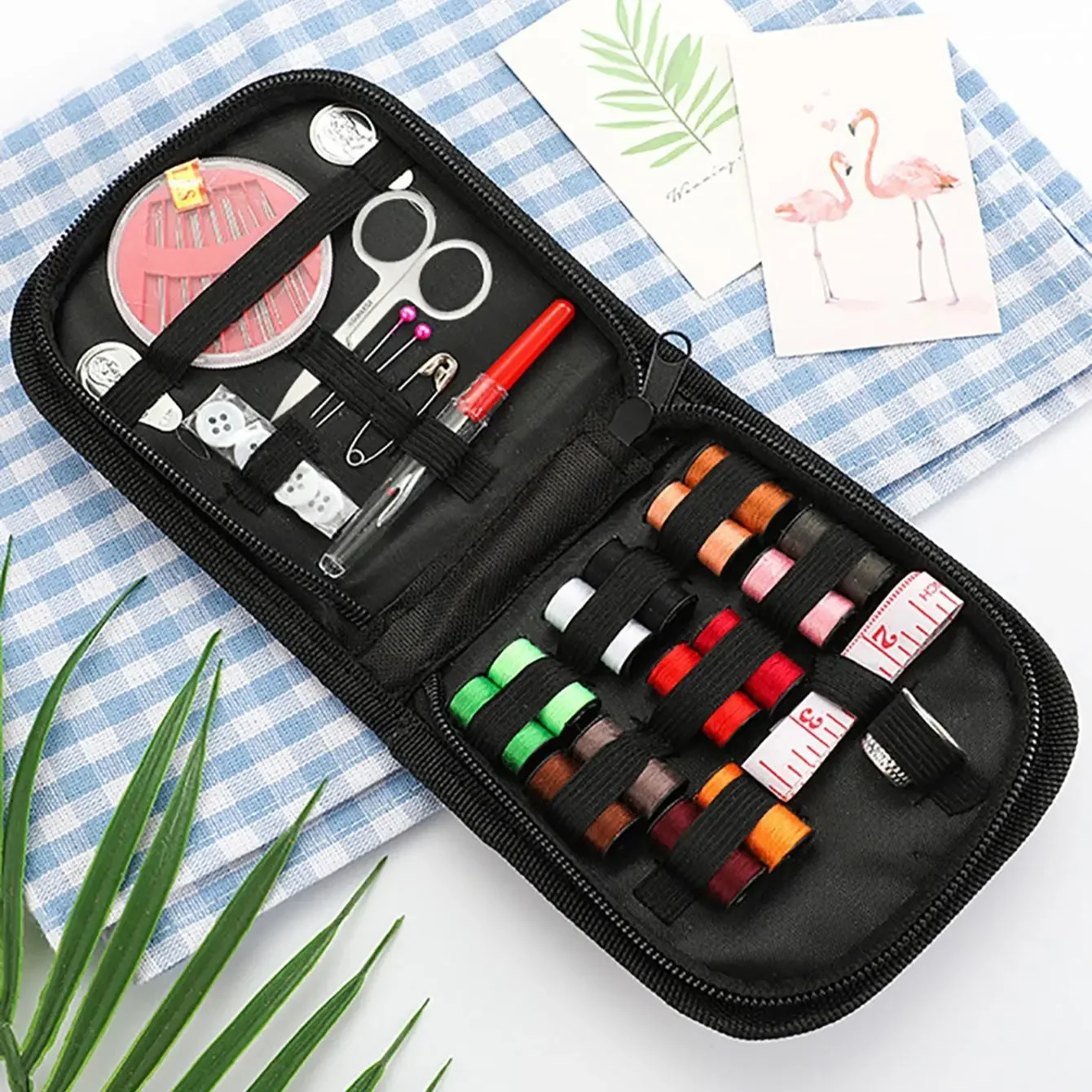 1set - Sewing Kit for Adults - Complete Hand Sewing Starter Set for Beginners, Travel - Perfect for DIY, Crafting, and Mending: Default Title