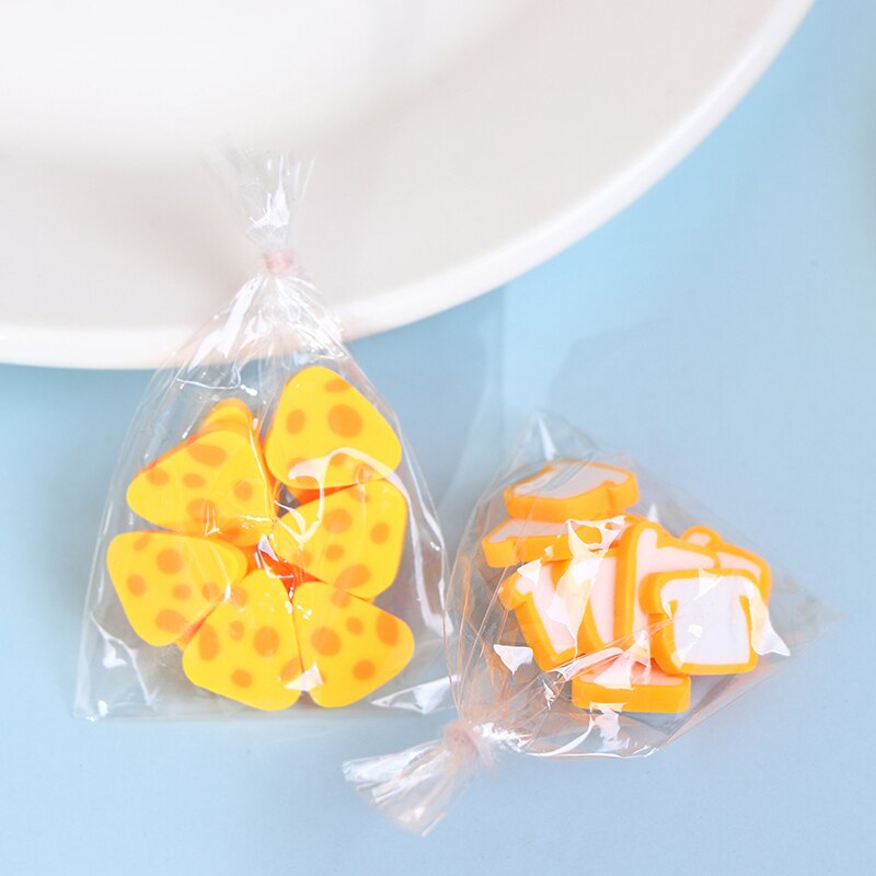 6Pcs/Bag Miniature Scene Model Doll House Mini Bread Macaron Bag Decoration