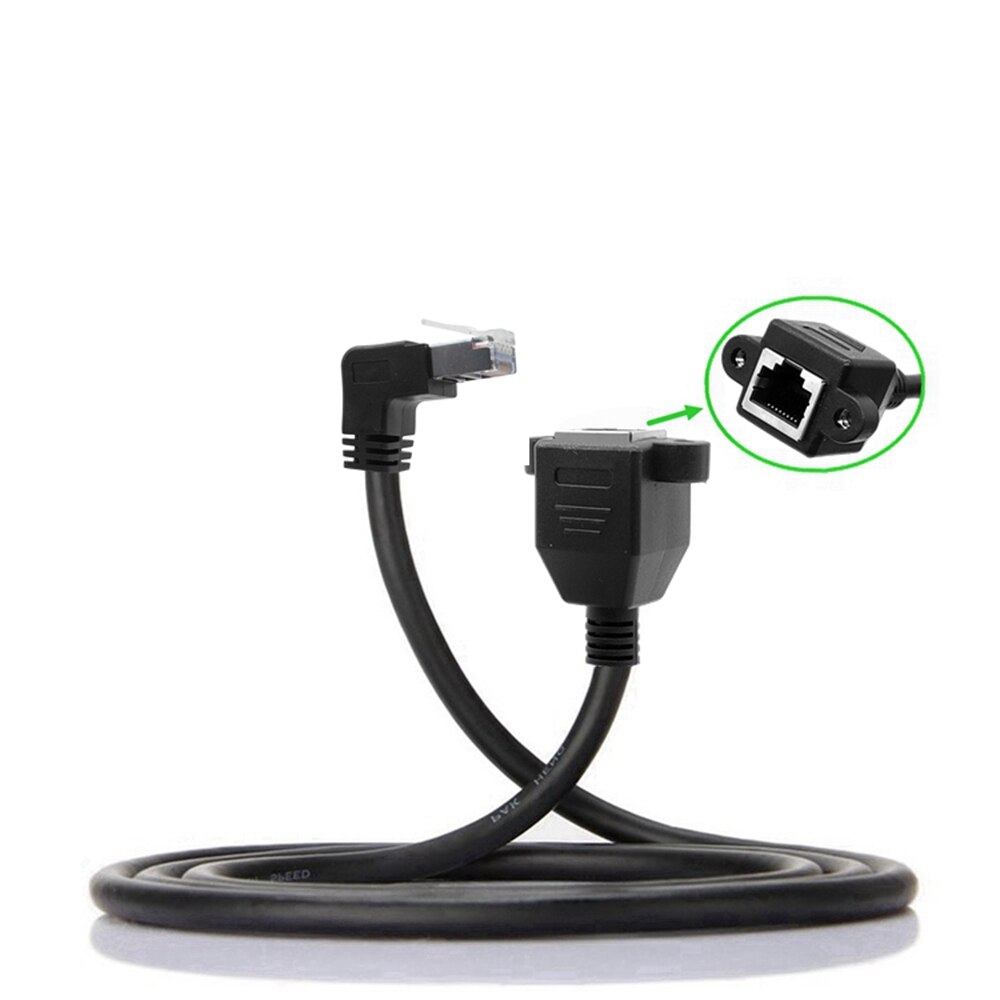 Cat6 Ethernet Cable RJ45 Right Angle UTP Network Cable Patch Cord 90 Degree Cat6a Lan Cables for Laptop Router TV BOX