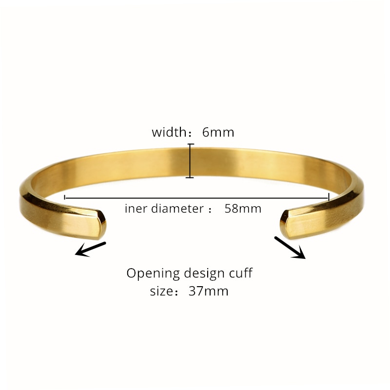 Rustfritt stål armbånd mansjett armbånd armbånd menn armbånd måke armbånd geometriske enkle design smykker