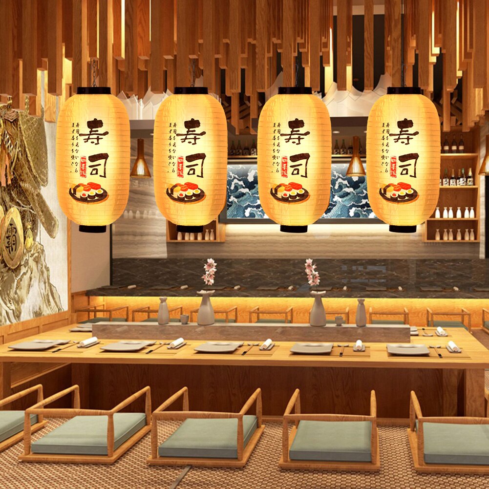 10 Inch Traditional Japanese Style Hanging Light Sushi Noodle House Sashimi Izakaya Restaurant Party Decoration Accessories