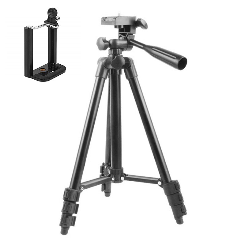 Auminum Tripé de Câmera Suporte Ajustável Peso Leve Tripé Telefone Celular JR Ofertas: 4