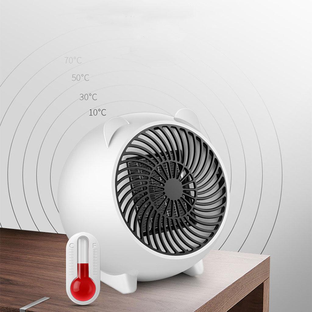 Portable Space Heater Quiet Fast Heating Electric Heater for Home Bedroom Office