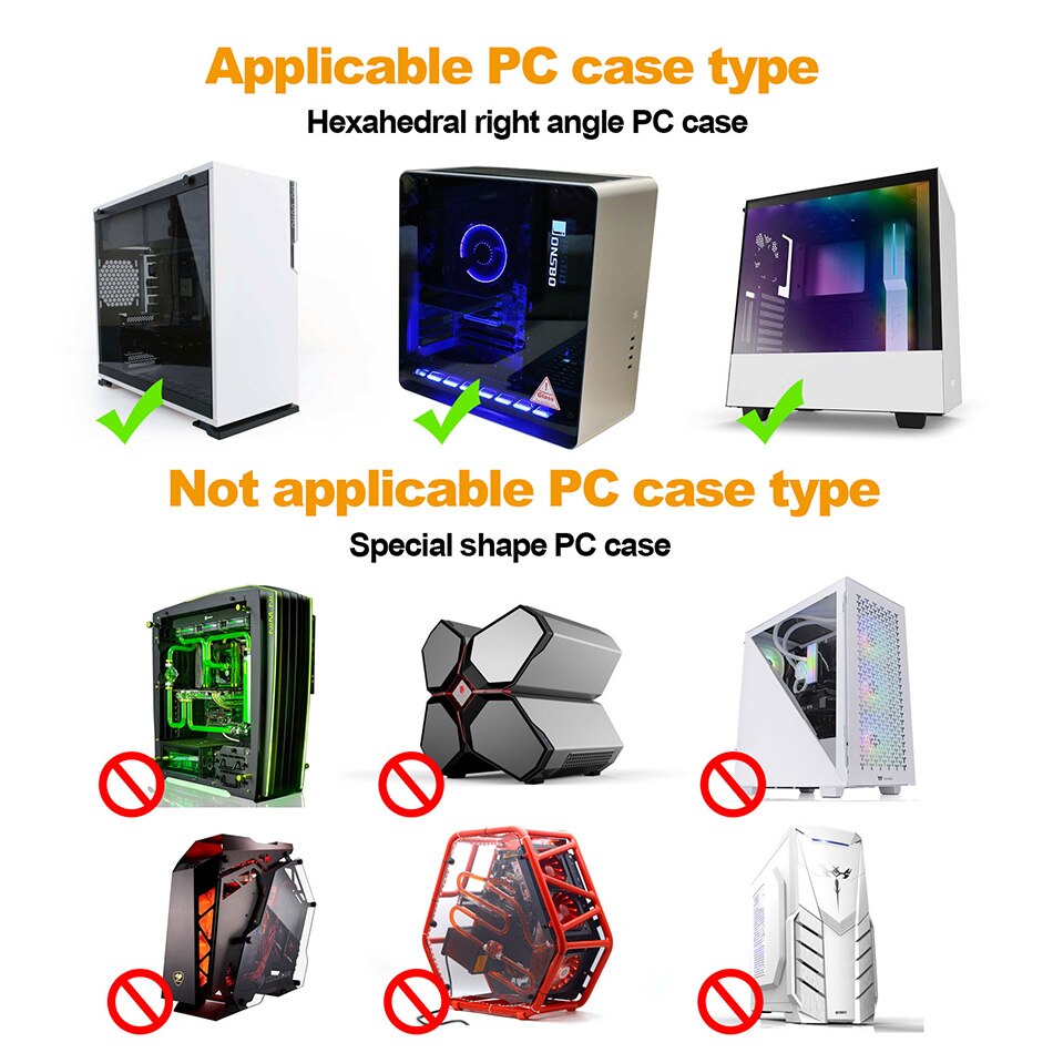 Gaming ATX PC Case Stickers Game Computer Decorative Waterproof Decal Removable Hollow Out Glass Sticker