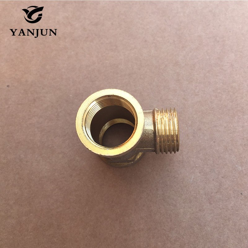 Tee Way Brass Pipe Fitting Connector Bsp Female X Bsp Female X Bsp Male Grandado