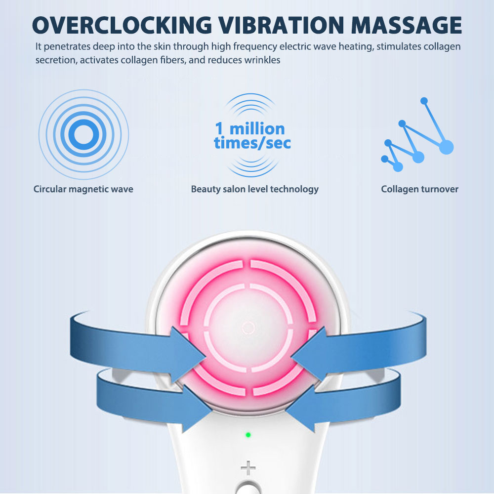 Facial Mesotherapy Electroporation RF&EMS Radio Frequency Photon Face Lifting Tighten Wrinkle Removal Skin Care Tools