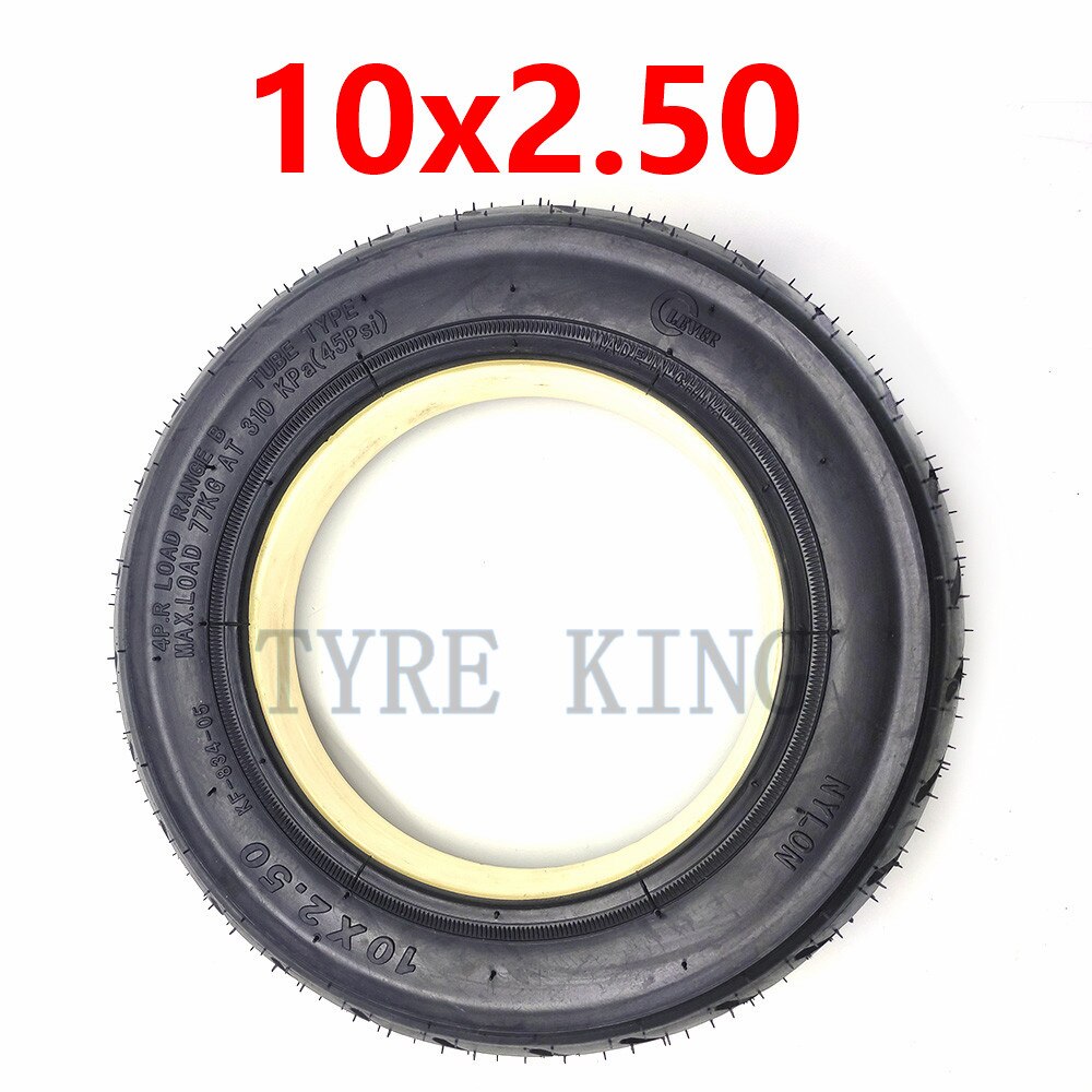 10x2.50 Solid Tire 10 Inch None Inflatable for Quick 3 ZERO 10X Inokim OX Folding Electric Scooter Puncture Proof Tyre