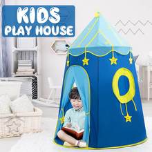 Kid Tent Huis Draagbare Prinses Kasteel 1.5M Hang Vlag Kinderen Teepee Tent Spelen Tent Verjaardag Christmas