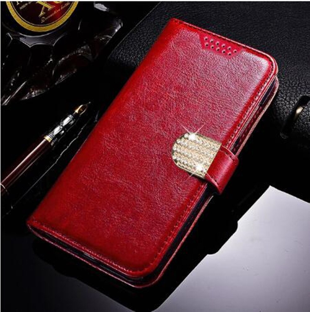 Pu Leather Filp Cover Luxury Wallet Case for Samsung Galaxy J7 Neo/NXT/Core/ J701F J701M card holder holster phone shell: Red AZ diamond