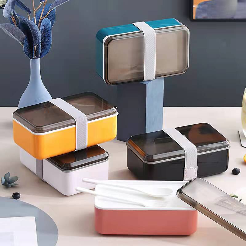 Portable Lunch Box Set Picnic Japanese Snack Bento Box Women Kitchen Food Storage Containers Office Worker Microwave Tableware