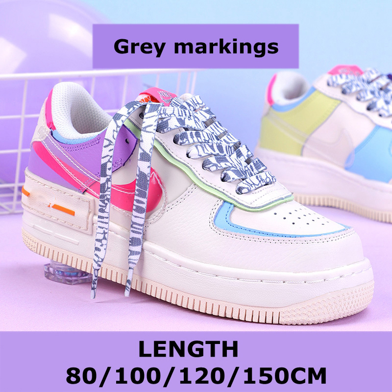 Modische flache Schnürsenkel, Regenbogen-Schnürsenkel für Sneaker, lässige Segeltuch-Schnürsenkel, Schuhzubehör, bunter Druck, Farbverlaufs-Schnürsenkel: Gold / 120cm